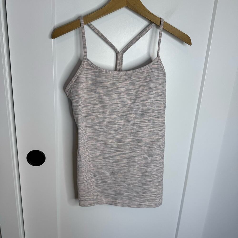 lululemon athletica light pink space-dyed racerback tank